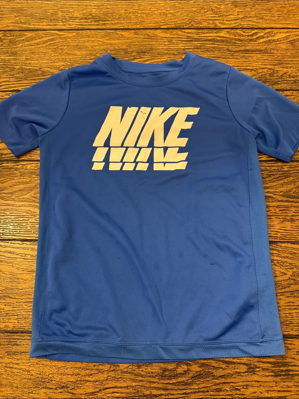 Nike Royal Blue Short Sleeve Tee with White Logo